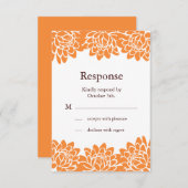 フローラとモダンRSVP 出欠カード (正面/裏面)