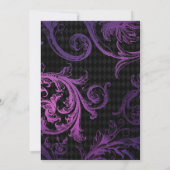 フローラとレース結婚ゴシック 招待状 (裏面)