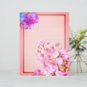 フローラと一部の明細行のスクラップブック作り紙 (スタンド正面)