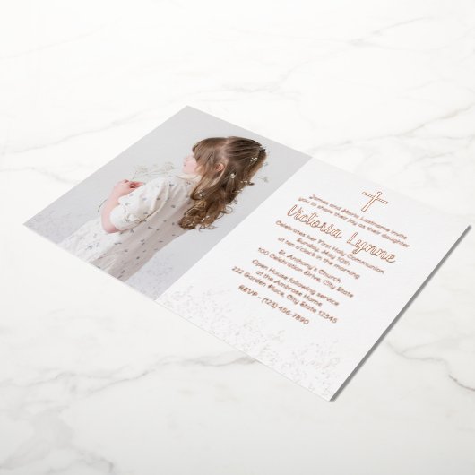 フローラと写真の交信 箔シーズンカード (回転した状態)