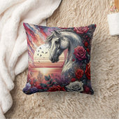 フローラと夕日 クッション (ブランケット)