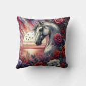 フローラと夕日 クッション (裏面)