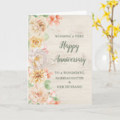 フローラと夫の記念日 カード (黄色い花)