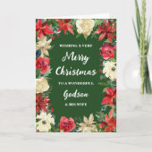 フローラと彼の妻メリークリスマス カード (正面)