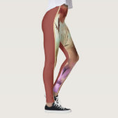 フローラと濃い赤のレギンス レギンス (右)