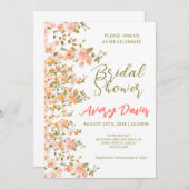 フローラと素晴らしいブライダルシャワー 招待状 (正面/裏面)