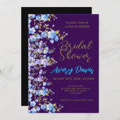 フローラと素晴らしいブライダルシャワー 招待状 (正面/裏面)