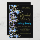 フローラと素晴らしいブライダルシャワー 招待状 (正面/裏面)