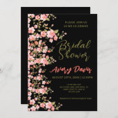 フローラと素晴らしいブライダルシャワー 招待状 (正面/裏面)