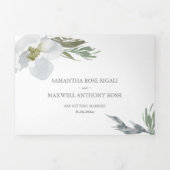 フローラと緑が一挙両招待 三つ折り招待状 (カバー)