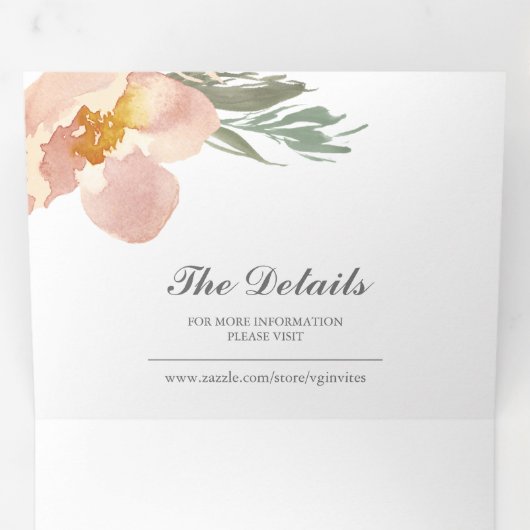 フローラと緑が一挙両招待 三つ折り招待状 (内部最初)