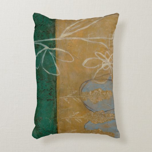 フローラと草花のスケッチ アクセントクッション (正面(垂直))