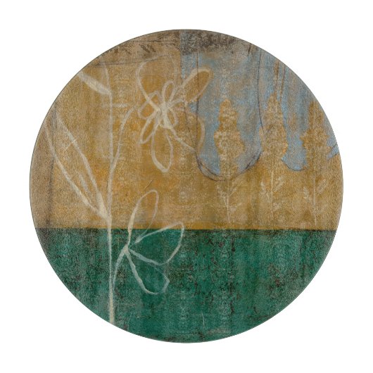 フローラと草花のスケッチ カッティングボード (正面)