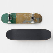 フローラと草花のスケッチ スケートボード (横)