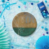 フローラと草花のスケッチ ペーパープレート (パーティー)