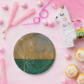 フローラと草花のスケッチ ペーパープレート (パーティー)