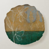 フローラと草花のスケッチ ラウンドクッション (裏面)