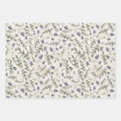 フローラと蝶の切り離 ラッピングペーパーシート (正面)