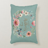 フローラと蝶の幸せな母の日 アクセントクッション (正面(垂直))
