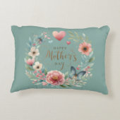 フローラと蝶の幸せな母の日 アクセントクッション (裏面)