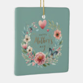 フローラと蝶の幸せな母の日 セラミックオーナメント (右)