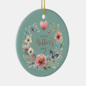 フローラと蝶の幸せな母の日 セラミックオーナメント (右)