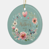 フローラと蝶の幸せな母の日 セラミックオーナメント (左)
