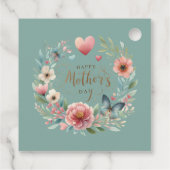 フローラと蝶の幸せな母の日 フェイバータグ (裏面)