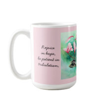 フローラと蝶、聖句ローマ12:12