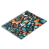 フローラと蝶、装飾シームレスパター ノートブック (左側)