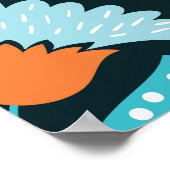 フローラと蝶、装飾シームレスパター ポスター (角)