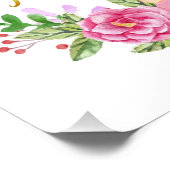 フローラと金ゴールド書できる私は引用文 フォトプリント            (角)