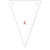 フローラと針葉樹をモチーフにした赤いオーナメント バンティングフラッグ (第2の旗)