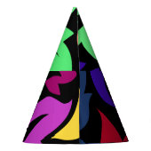 フローラと魅力のシームレスなスタイリッシュ夏 パーティーハット (裏面)