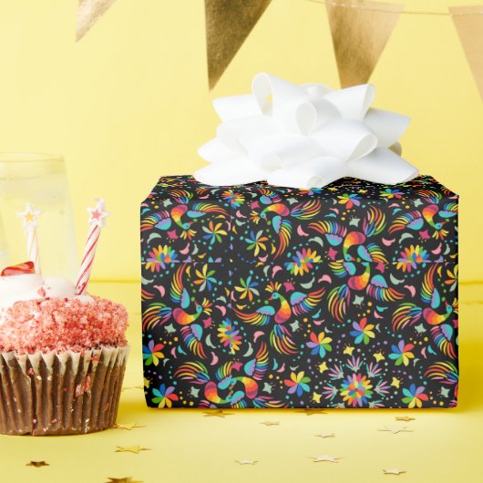 フローラと魅力のシームレスなパターン夏 ラッピングペーパー (誕生日パーティー)