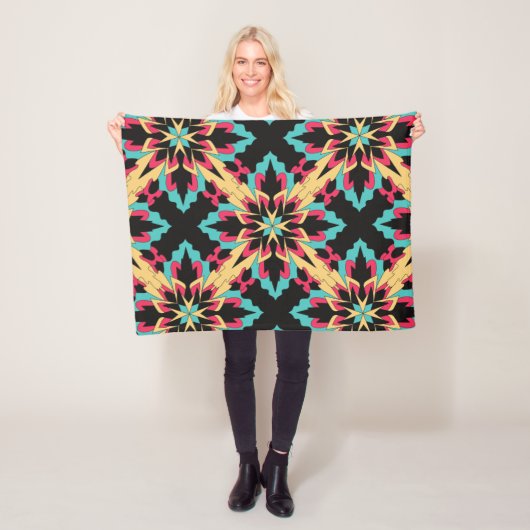 フローラと魅力的なシームレスなファッションかわいい フリースブランケット (インサイチュ)