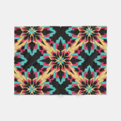 フローラと魅力的なシームレスなファッションかわいい フリースブランケット (正面(横))