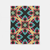 フローラと魅力的なシームレスなファッションかわいい フリースブランケット (正面)