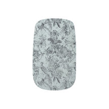 フローラと鳥のパターン，ヴィンテージ,アールヌーボー，シック