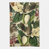 フローラと鳥の二十一の二 キッチンタオル (縦)