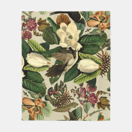 フローラと鳥の二十一の二 フリースブランケット