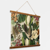 フローラと鳥の二十一の二 吊り下げ型タペストリー (傾斜あり)