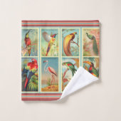 フローラと鳥 バスタオルセット (ウォッシュタオル)