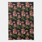 フローラと黒 キッチンタオル (縦)