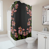 フローラと黒 シャワーカーテン (インサイチュ)
