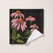 フローラと黒 バスタオルセット (ウォッシュタオル)