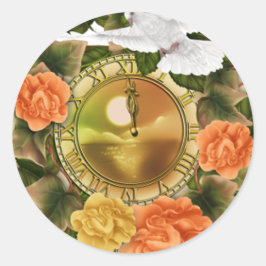 フローラとDove Watchのシール ラウンドシール