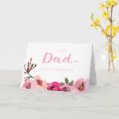 フローラにパパの結婚式の日のカード カード (黄色い花)