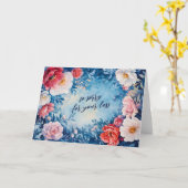 フローラに対する哀悼の意カスタム見 カード (黄色い花)