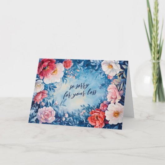 フローラに対する哀悼の意カスタム見 カード (正面)